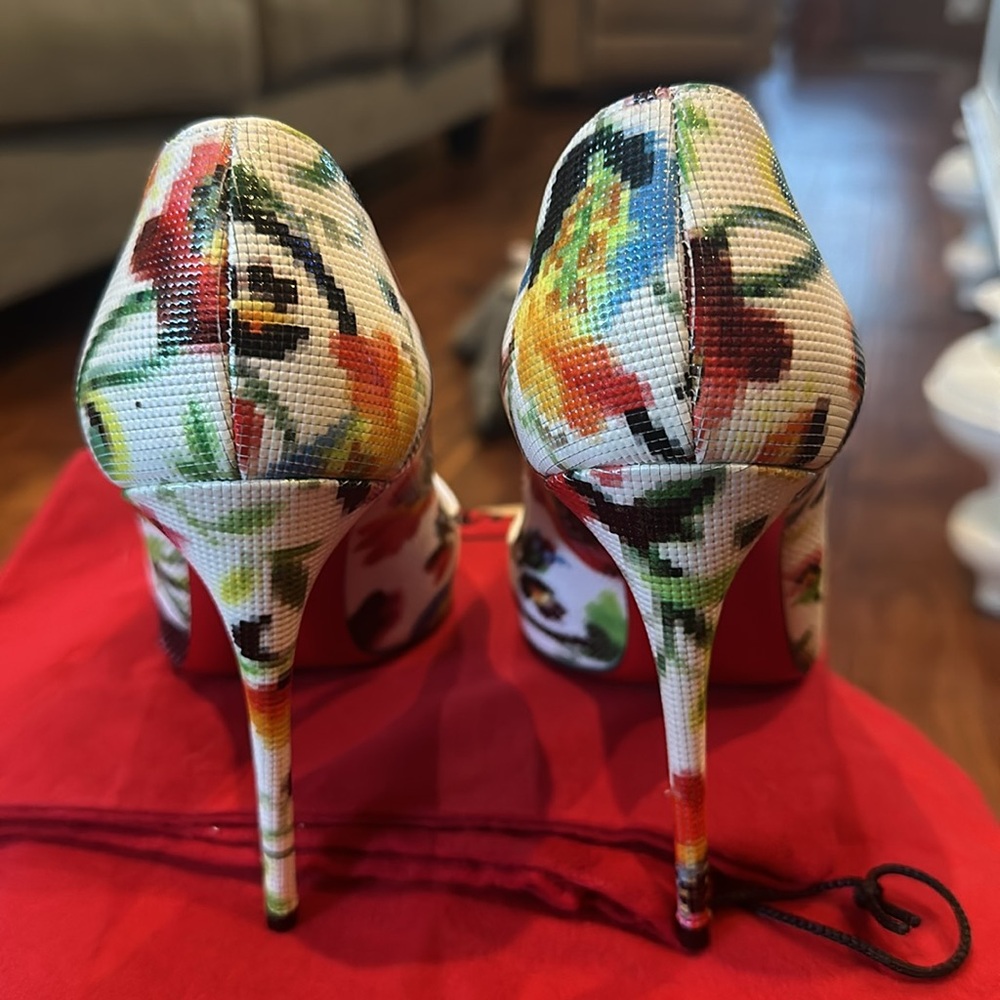 New Christian Louboutin Women's So Kate Pumps Printed Patent 120 - Picture 4 of 7